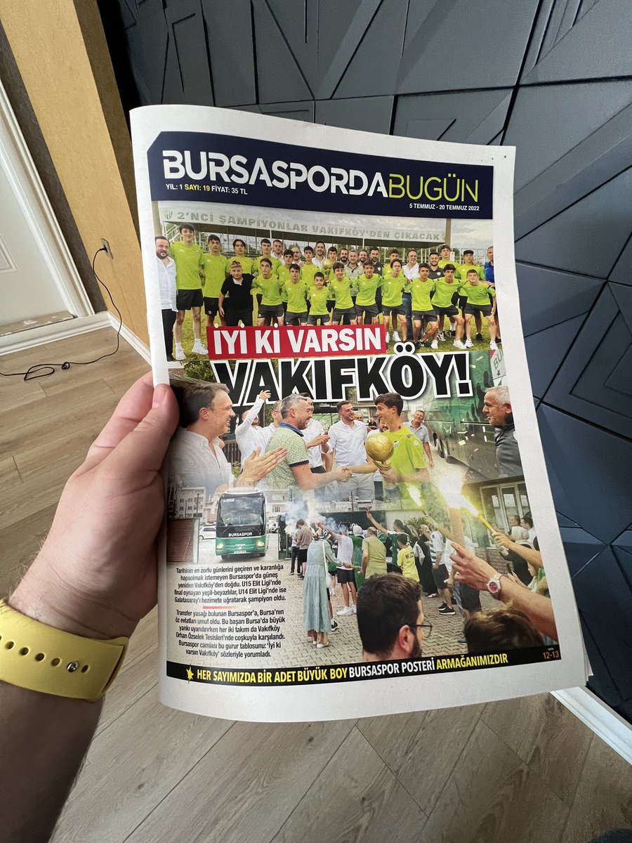 Yeni sayımız çıktı! En içimize sinen kapak başlığımız bu oldu… İYİ Kİ VARSIN VAKIFKÖY! <a href="/bursaspordabgn/">BursaspordaBugun.com</a>