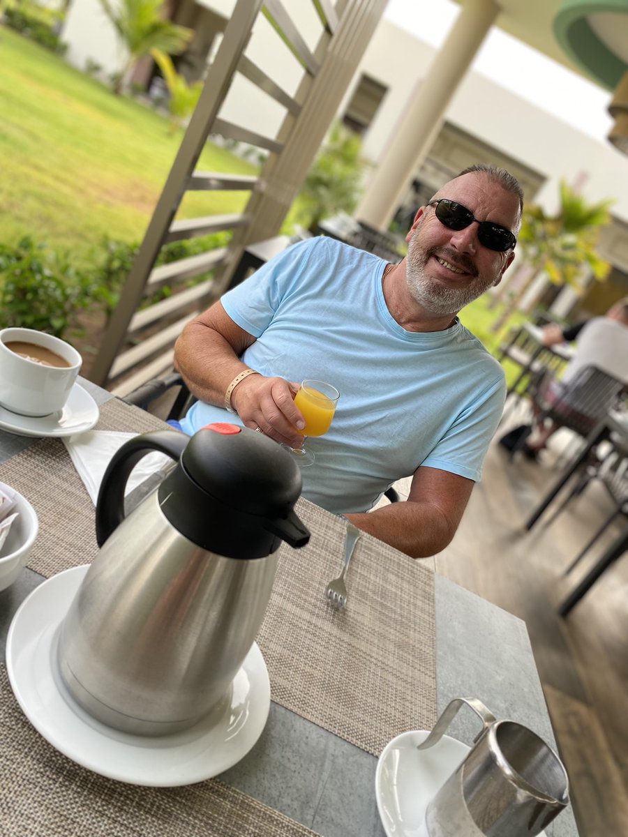 mikeygreen68's tweet photo. First Morning Breakfast #Alfesco βοΈπβοΈπ₯πΎπΊ #Sal #CapeVerde π¨π» #Holidays #GoodTimes #UsTime #Chillin #Relaxin #Recharging #QualityHusbandAndWifeTime #Memories #Blessed #Grateful #PreciousTimes #LovinLife #LivinLife #OneLife #LivinOurBestLife #LivinTheDream ππππ https://t.co/Hyq3w60OdY