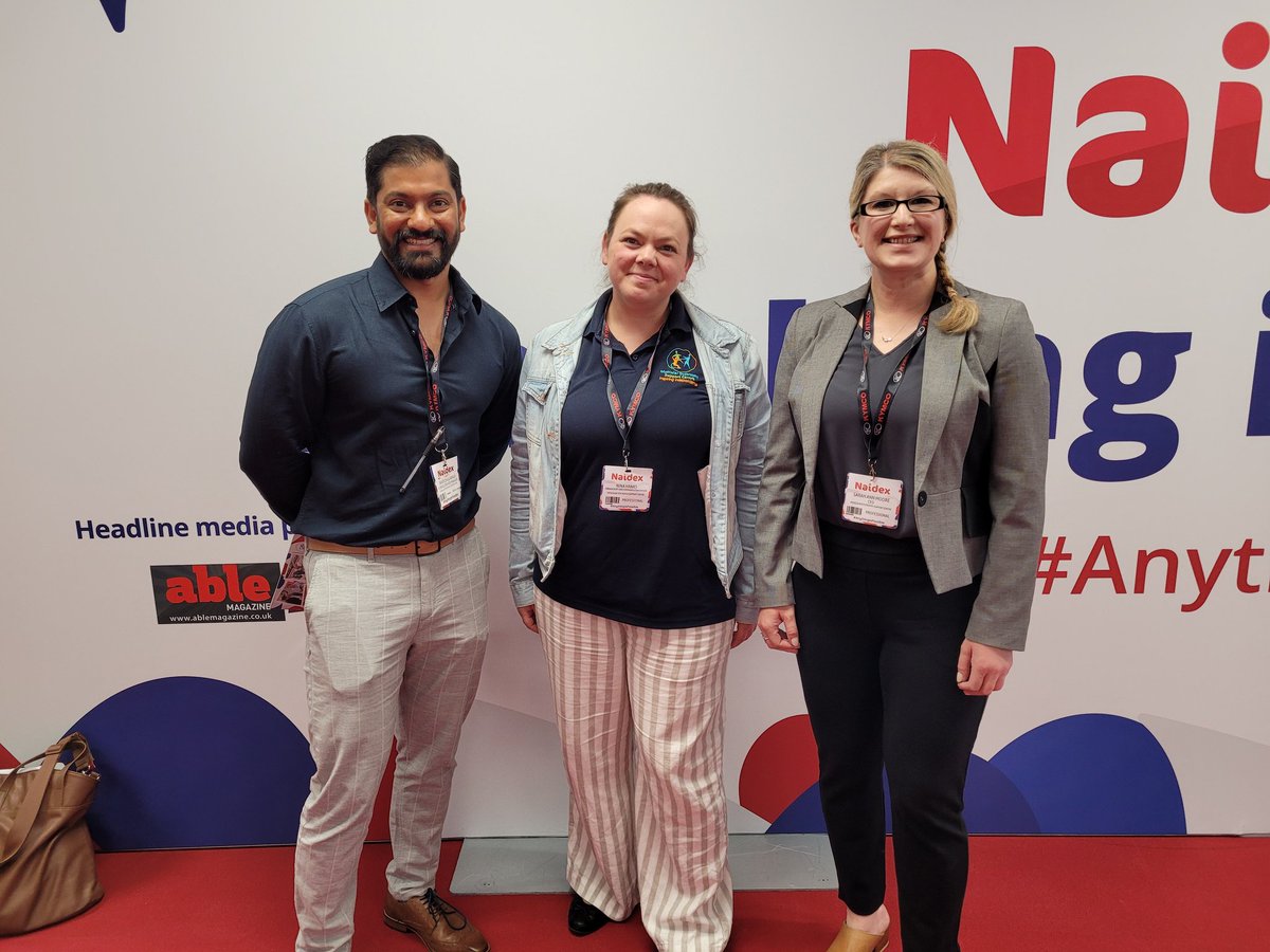 MDSupportCentre's tweet photo. Our team is @NaidexShow today, learning about the innovations in the accessibility sector. Maybe we see some of you? #mdsupport #accessibility #Naidex #musculardystrophy https://t.co/1n9I7RNtOg