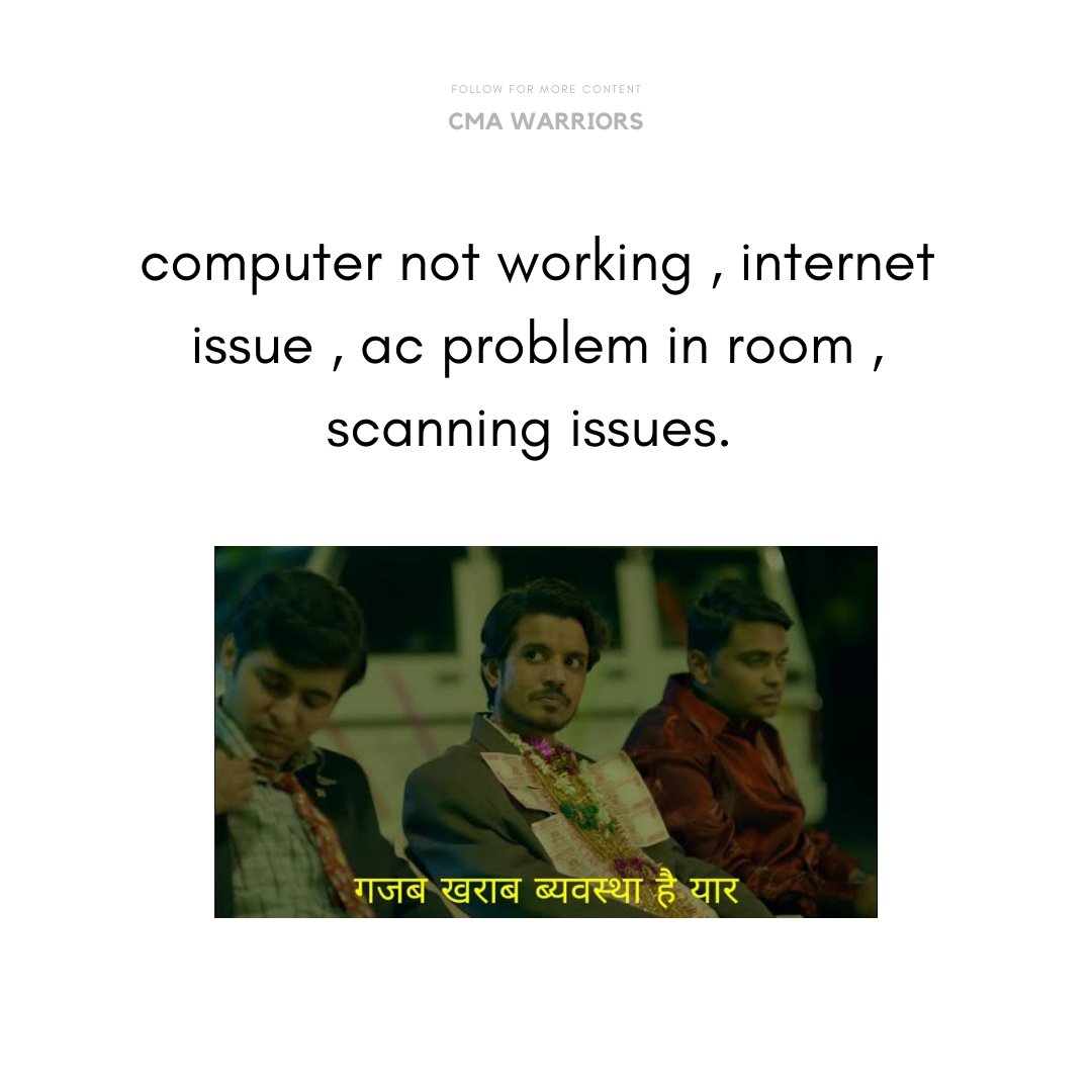 iam_rajdeosingh's tweet photo. Lots of problem and one simple solution #offlineexam 🤷🏻♂️
#wewantofflineexam #cmaexam https://t.co/eCGm2n8Ad8
