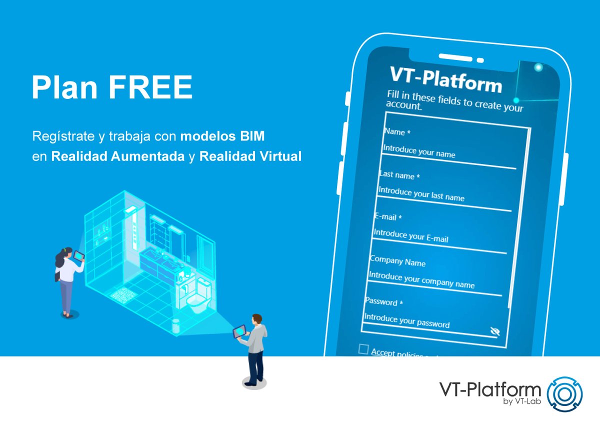 visualtechlab's tweet photo. 🔵 Hoy ya puedes visualizar GRATIS tus modelos BIM en Realidad Aumentada y Realidad Virtual gracias a VT-Platform.
Regístrate fácilmente ➡️ https://t.co/eY0FKuOvEF
#VTPlatform #ConTech #AR #VR #BIM https://t.co/rNmvIiyJ8B
