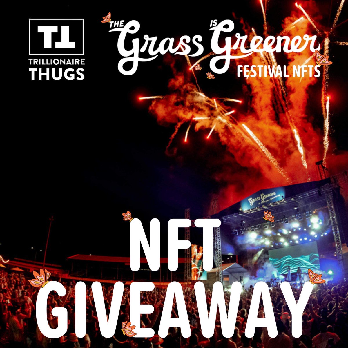TRILLIONAIRE THUGS x TGIG

To celebrate our Collab we are giving away 
3 x TGIG NFTs
10 x WL Spots
Australia’s 1ST EVER NFT Ticketed Music Festival!

1️⃣Like &amp; RT this post

2️⃣Follow <a href="/TGIGFestival_/">The Grass is Greener Music Festival - MINTING NOW!</a> &amp; <a href="/TThugsNFT/">Trillionaire Thugs NFT</a>

3️⃣Tag 2 friends

4️⃣Join their discord: discord.gg/tgig

24HRS