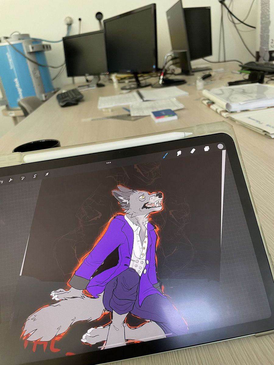 zelkeu_art's tweet image. Working on comms during breaks ;;