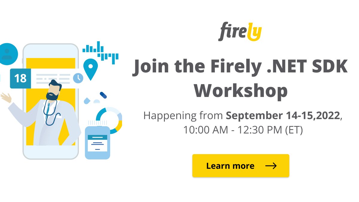 Are you building a #FHIR App? This course is for you. 

Join the Firely .NET SDK Workshop to learn how to implement FHIR with the Firely .NET SDK &amp; maximize its full potential. 

Learn more here 👉🏼 bit.ly/3NKtldx