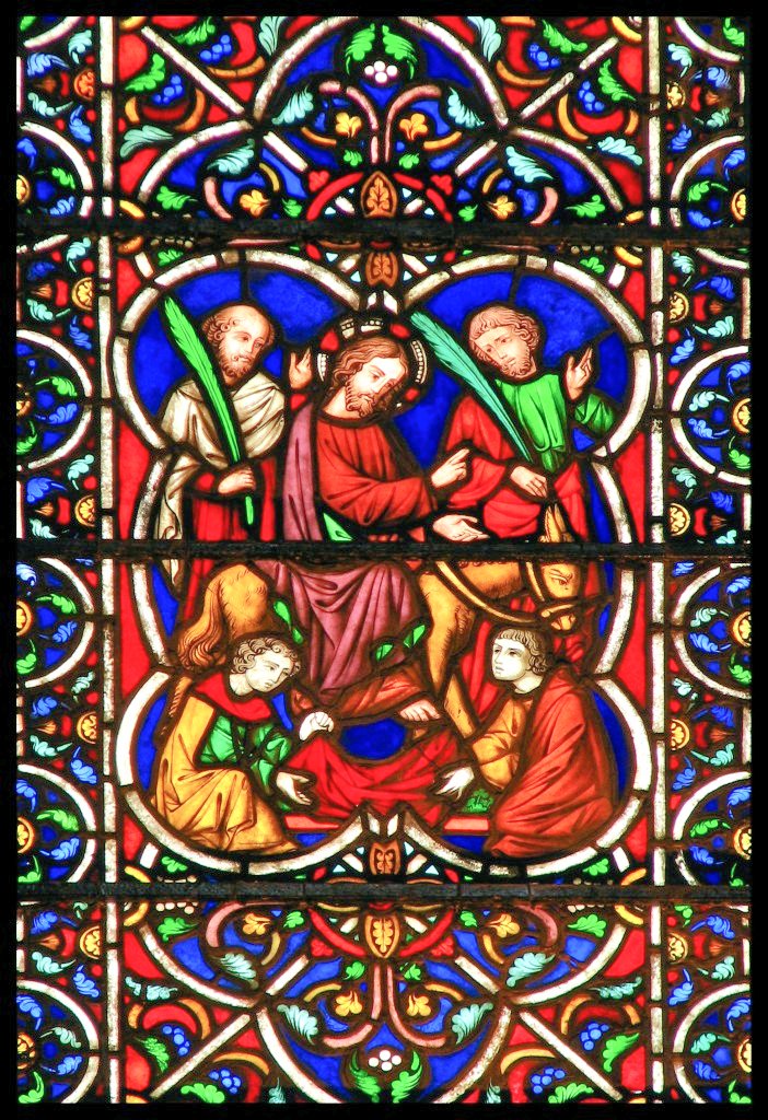 Pugin_awn's tweet photo. #Jesus courageously rides into #Jerusalem,surrounded by green waving palm branches.#PrioryChurch of #StCuthbert & #StMary,#BoltonAbbey.Designed by #AWNPugin.#pugin #augustuspugin #gothicrevival #windowglass #boltonpriorychurch #gothicrevivalstainedglass #design #puginboltonabbey https://t.co/69tuGJdDEo