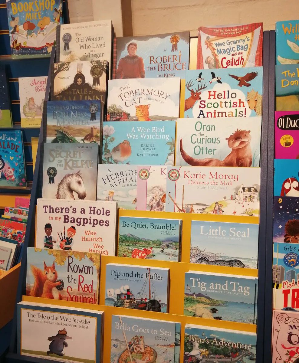 websmartmedia's tweet photo. If you’re looking for a fabulous children’s book, the @thewatermill Aberfeldy Bookshop, Cafe &amp; Art Gallery now has all these wonderful Scottish children's books in one place!

 #scottishauthors #scottishbooks #scottishauthor #books #scottishbookclub https://t.co/o73Cp8Yalj