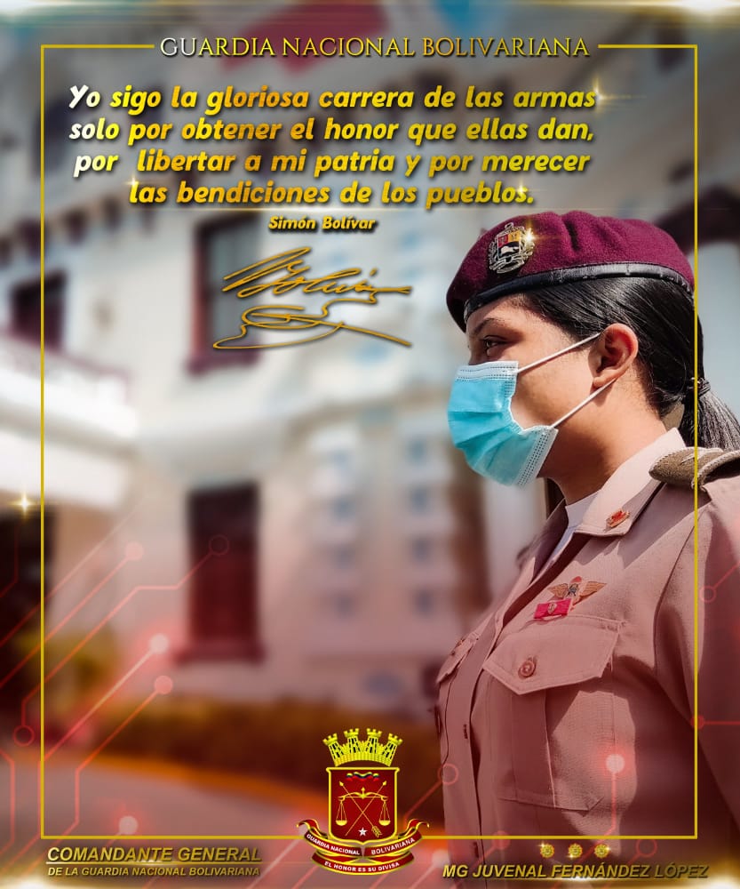 #6Jul 📌Yo sigo la gloriosa carrera de las armas por obtener el honor que ellas dan, por libertar a mi patria y por merecer las bendiciones de los pueblos.
¡SIMÓN BOLÍVAR!🇻🇪 #CONAS #GaesYaracuy .@GNBCmdtGral #TierraDeLibertadores