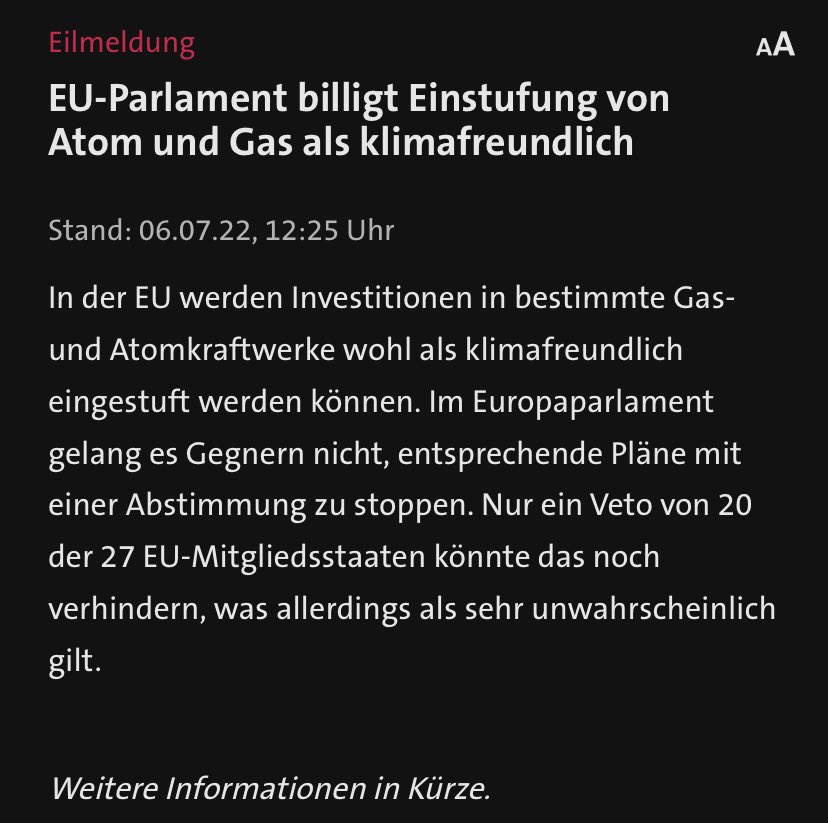 Millionen für fossiles Gas &amp; Atom. Sind jetzt nachhaltig. 2022. Alter. #NotMyTaxonomy