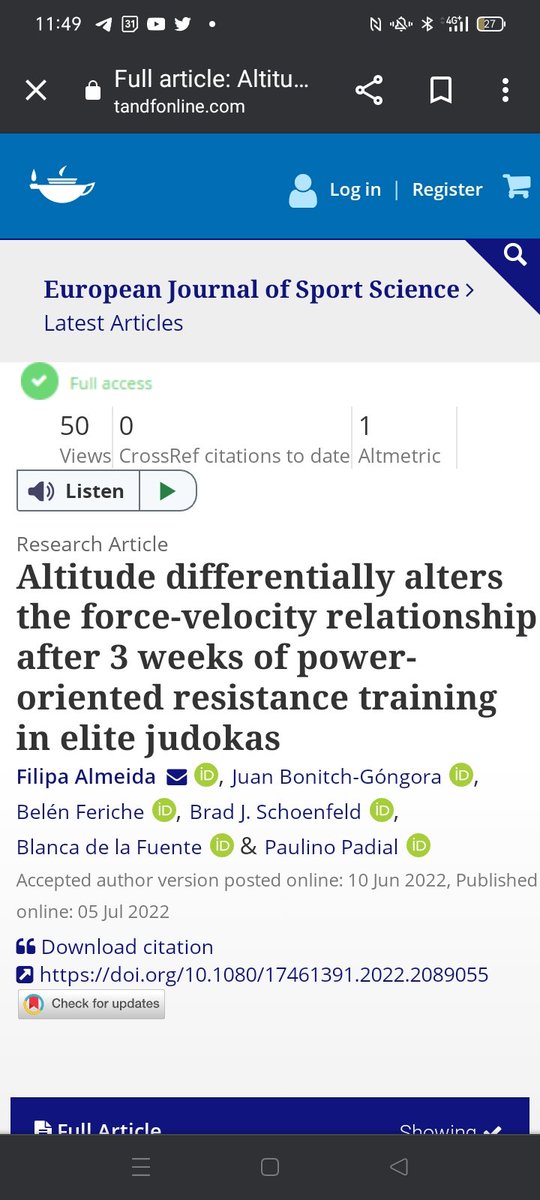 Nuevo artículo publicado en la revista European Journal of Sport Science

50 COPIAS GRATIS: tandfonline.com/eprint/CMSGSBR…