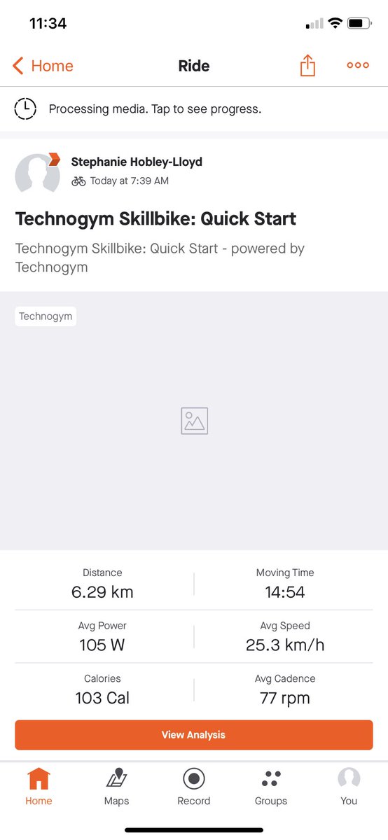 stephelloyd's tweet photo. Gym day giving my knees a rest, core workout after skill bike warm up @UKRunChat 🧡🏃‍♀️☀️🧡 https://t.co/gUN2M9PgbQ