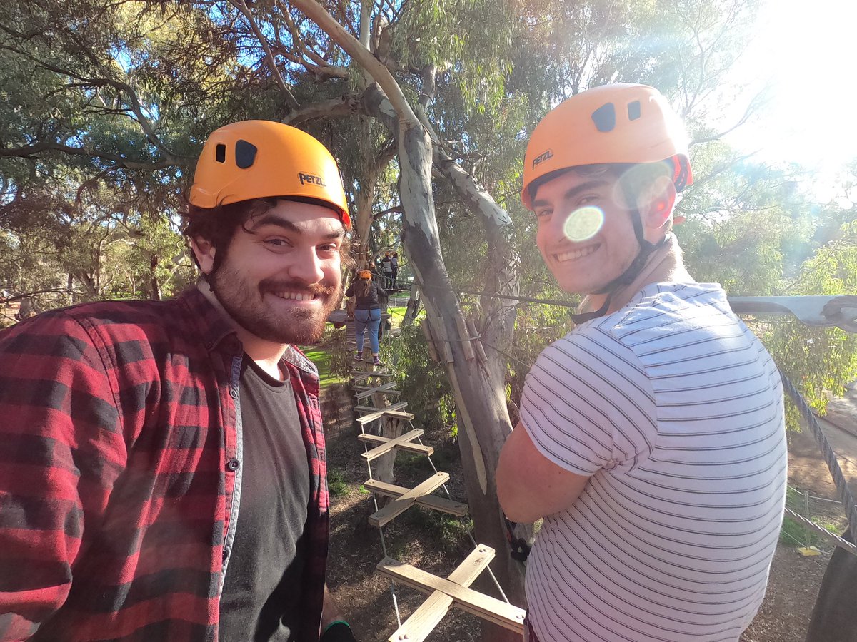 DinsdaleLab's tweet photo. Great team building at Tree Climb Adelaide https://t.co/p73U6Gw1GR