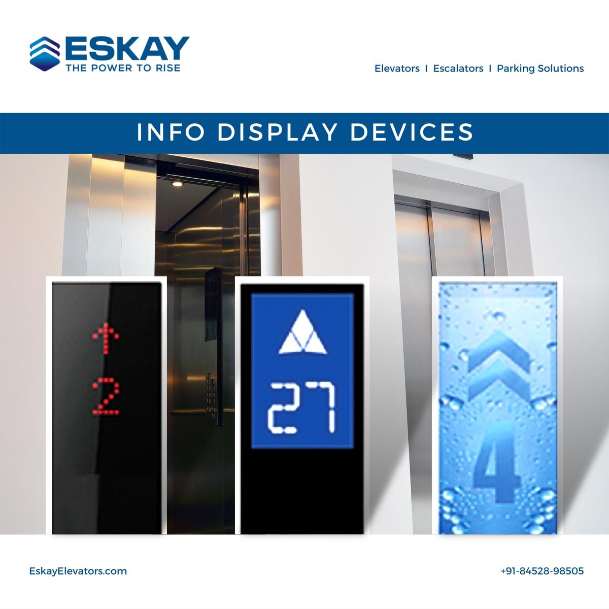 eskayelevators's tweet photo. We offer a wide range of Info Display Options for our #elevators that enhances the traveler's experience &amp; also assists in building brand loyalty for the company. To know more about the entire range that we offer, kindly connect with us. 
#eskayelevators
#powertorise
#escalators https://t.co/zGUBFITBxV