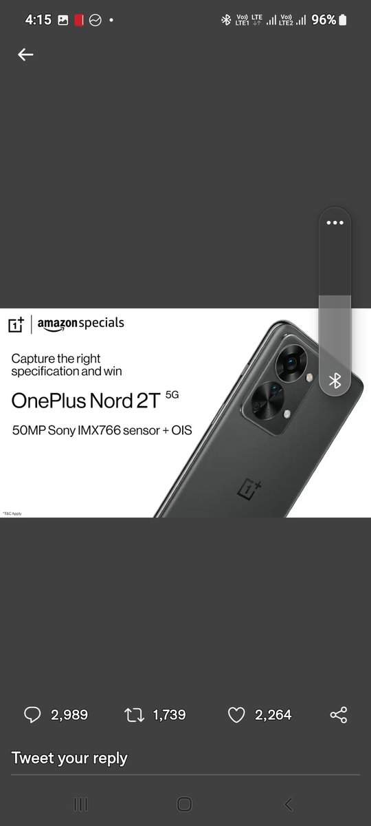 raajagadish's tweet photo. @amazonIN #OnePlusNord2T5GOnAmazon #ContestAlert https://t.co/BokZTpcuIy