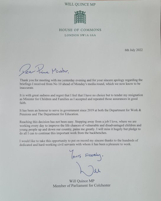 ians_india's tweet photo. In a fresh blow to #UK Prime Minister #BorisJohnson (@BorisJohnson), who recently survived a leadership challenge, three more have resigned from his government, media reports said.
Education ministers #WillQuince and #RobinWalker and ministerial aide #LauraTrott, BBC reported. https://t.co/mVjPeWZHnV