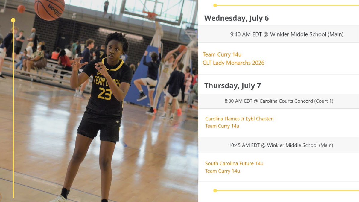 🚨College Coaches🚨
2026 Autumn Washington in action with <a href="/TeamCurry/">On-line Team Curry's Help</a> 14u in Concord, NC July 6-8

Schedule below
#23

📲<a href="/Coach_Rorie/">La'Tavia Dixon</a> <a href="/coach_pettaway/">Shonice Pettaway</a> 
<a href="/POBScout/">Patrick O'Brien</a> <a href="/CGBR27/">Dan Olson</a> <a href="/CghrMedia/">CGHRMedia</a>