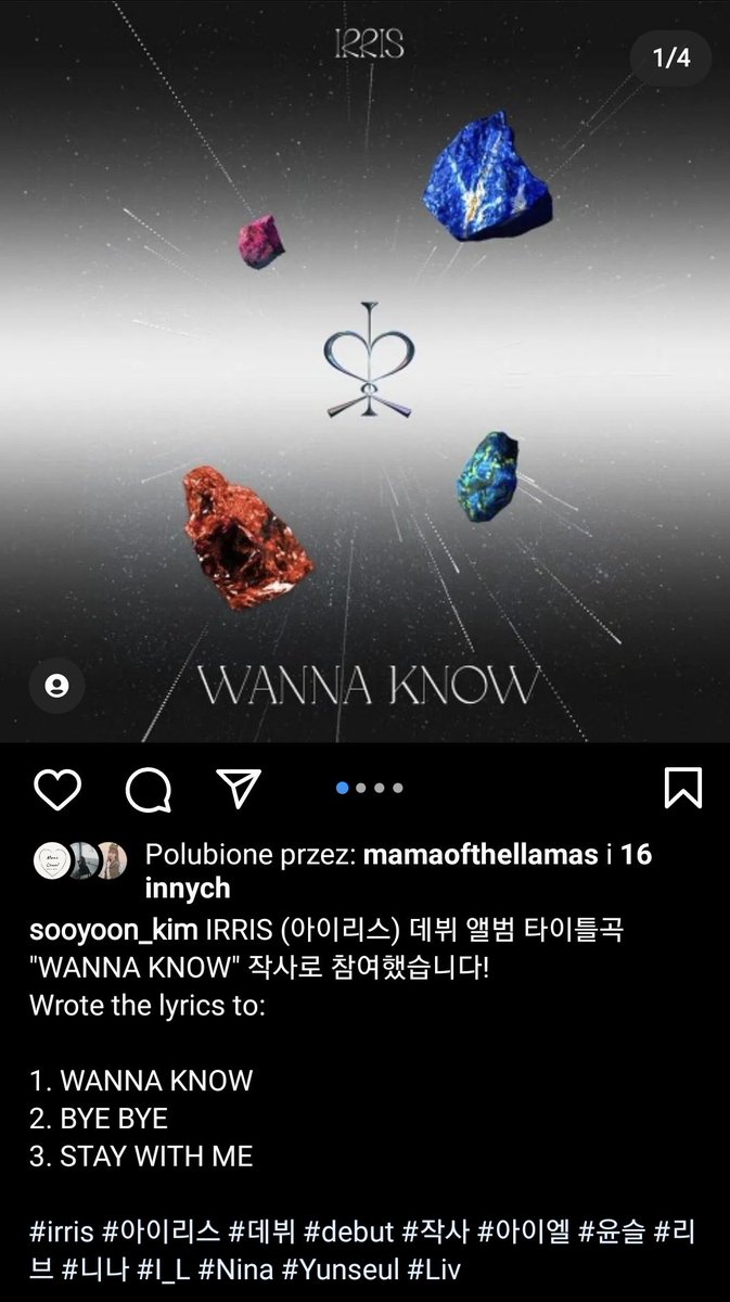 lovinxlivin's tweet photo. #SOOYOON wrote lyrics to 3 tracks from IRRIS debut album.
Wanna Know https://t.co/LpuVXNprLx
Bye Bye https://t.co/k4rRItgdF1
Stay With me https://t.co/xB6sa8DmFa https://t.co/Gc41RKfdDb