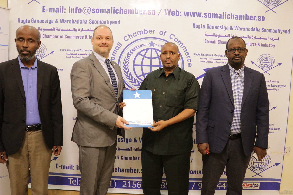 somaliacci's tweet image. @somaliacci had a productive meeting with first Secretary embassy of Italy to Somalia, @UNIDO Somalia O.I.C &amp;amp; Vice chairman IBS Bank, the partners have also spoken, to strengthen the public and private  institution to support #PSDP and SMEs development.