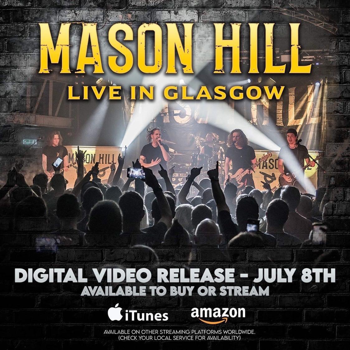 OUT THIS FRIDAY! (8th July) The full show available in HD “Live in Glasgow” available to rent or buy. Watch the whole show from start to finish this Friday straight from your device. #masonhill #liveinglasgow #thegarageglasgow #concert #liveconcert #gig #liverecording