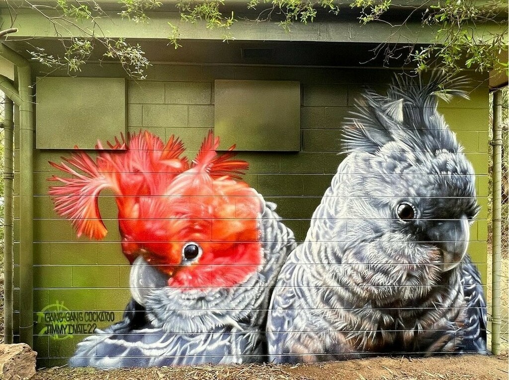 streetartUS's tweet photo. #Streetart by #DVate @dvate #Bundoora, Australia, for #LaTrobeWildlifeSanctuary @wildlifelatrobe
Photo by @reganbeazley (1), @nathanccp (2)
More info at: https://t.co/r2e8dVAMgf
Via @cultureforfreedom
 https://t.co/fPonrPyayT https://t.co/zYpf3IUs4M