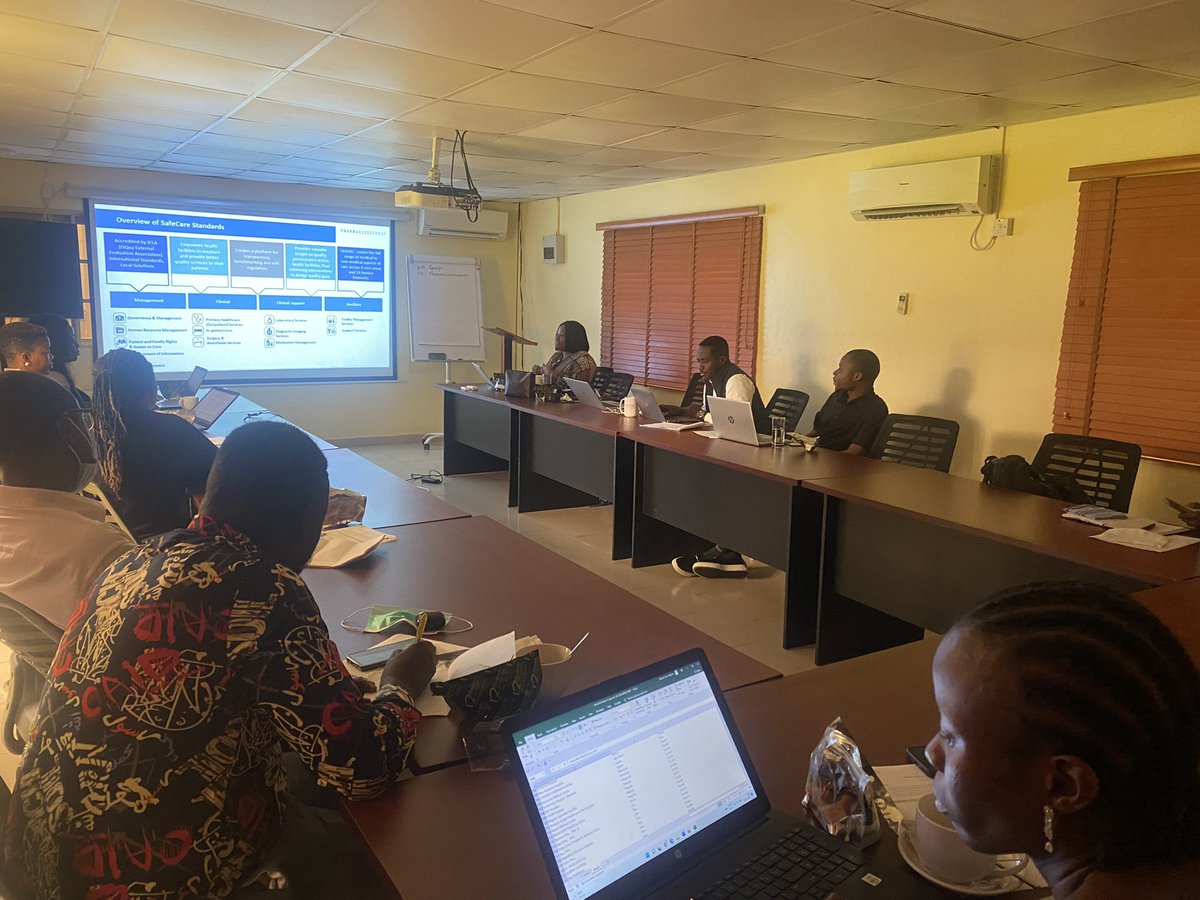 Happening Now! Lagos State Health Management Agency <a href="/lagHealthScheme/">Lagos State Health Management Agency</a> in a Facilitators’ Training Workshop with the #SafeCare team.

#QualityHealthcare #UHC2030
