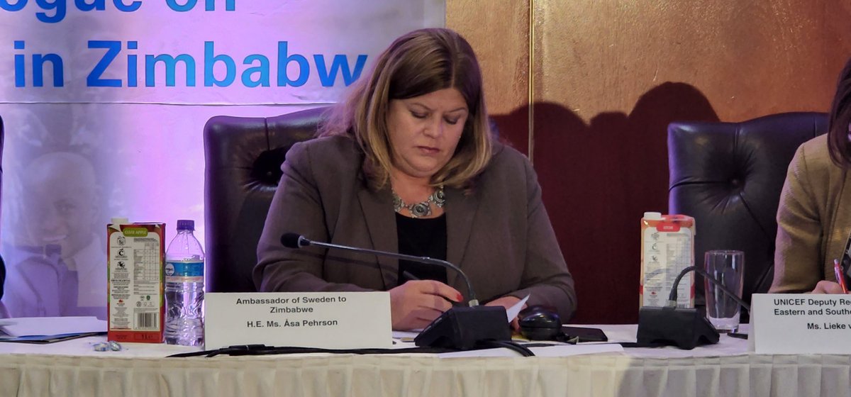 UNICEF ZIMBABWE on Twitter "1/1 PehrsonA Amb of SwedeninZW said