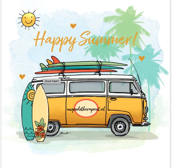 Onze praktijk is vanwege vakantie gesloten van maandag 18 juli t/m vrijdag 5 augustus 2022. Wij wensen u een fijne zomer(vakantie).