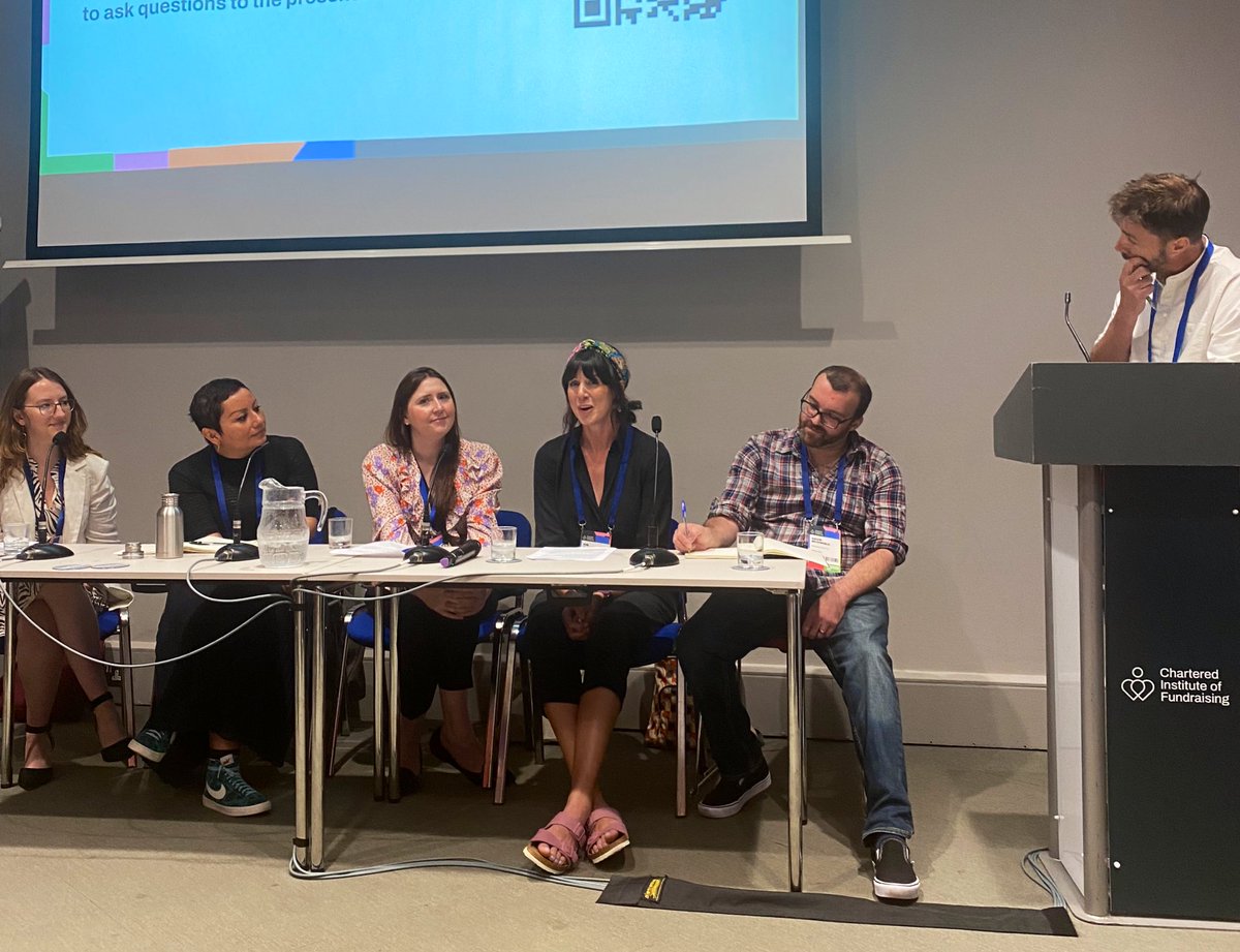 JamesBarker82's tweet photo. Excellent panel on future of virtual fundraising - learning how 5 charities used agile to grow fundraising virtually, through swimming, walking, push ups and crafts! Thanks Jon from @wearemassive for organising #CIOFFC https://t.co/ejDtbyRPe6