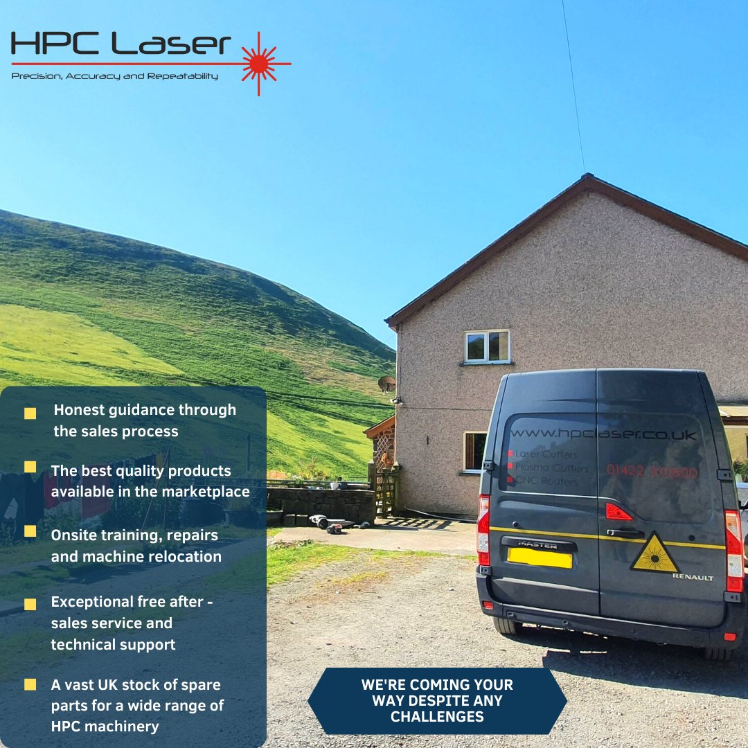 You can expect the most personal service and customer experience when you buy from HPC laser. 

👉Get in touch today at +44 1422 310800 or sales@hpclaser.co.uk

 #lasercutting #laserengraving #co2lasermachine #aftersaleservice #lasermachines #hpclaser #installation
