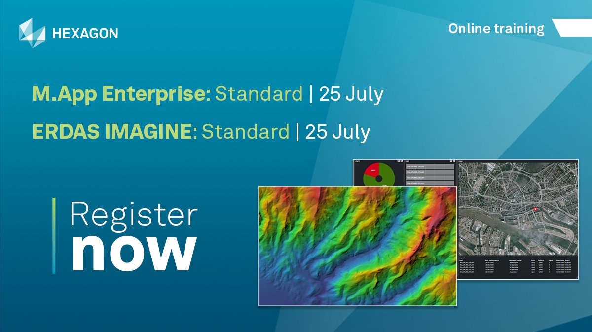 HexagonSIG's tweet photo. Is summer skill slippage a thing for adults? Better not risk it: sign up for training with our geospatial experts. https://t.co/Mw4DTzFVNI 

#training #professionaldevelopment #erdasimagine #mappenterprise https://t.co/7dQG8iQ65T