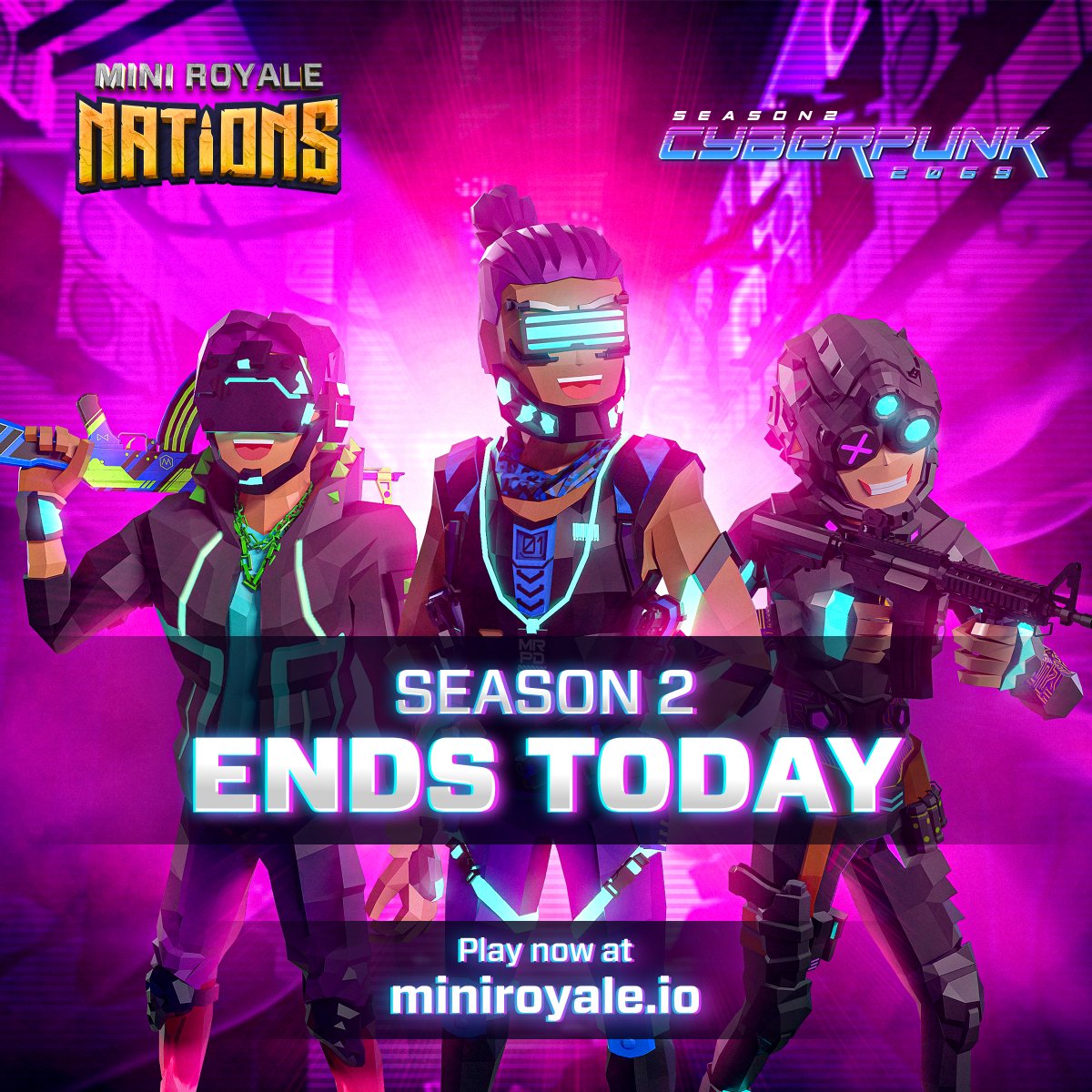 MiniNations's tweet photo. ⏰ There are only 12 hours left in Season 2! 

Over the last two months, over 18.4k Loot items were unlocked, leveled up and minted by players ✅

Check out loot from S2 on @MagicEden: https://t.co/o6K76DBEol

Which Battle Pass Tier did you make it to? 🏅 https://t.co/CvBwjRqMLh