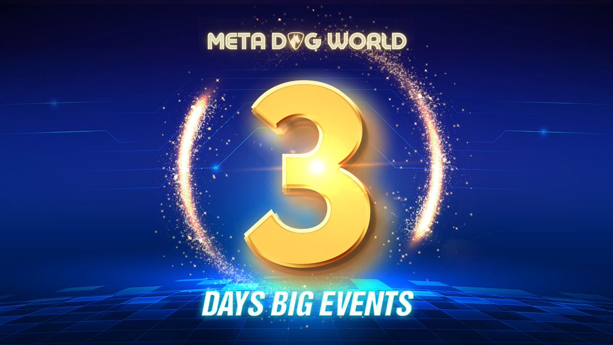 metadogworld's tweet photo. 3 DAYS LEFT UNTIL BIG EVENT 💥💥

We would like to announce BIG EVENT 🎊🎊🎊

🔥🔥🔥It's META DOG WORLD INO on July 09 🔥🔥🔥

Join with us now!!!!

#metadogworld #ino #betatest https://t.co/9WB6BD8llB
