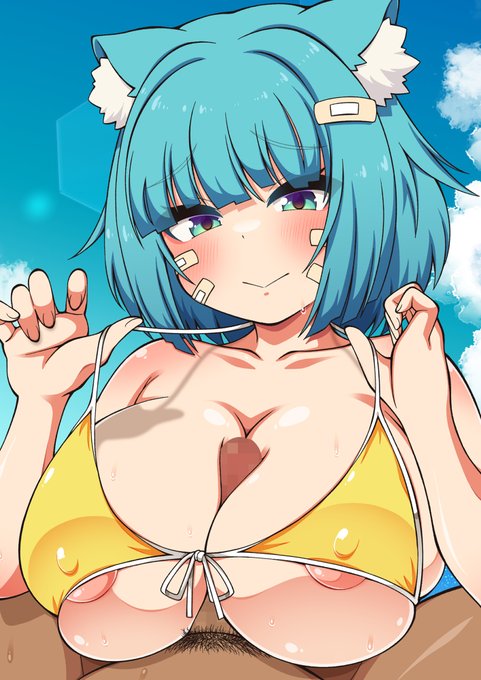 ビキニパイズリねこ