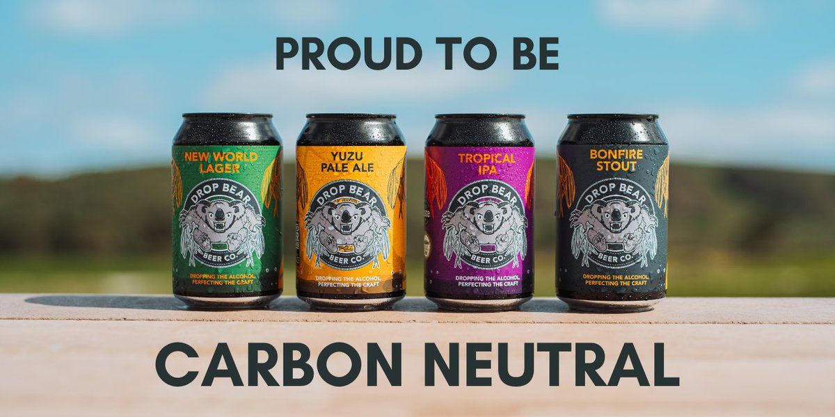 DropBearBeer's tweet photo. 🌍We're officially Carbon Neutral🌍

All of our beers AND Drop Bear as a company are now certified carbon neutral...the first AF brewer in the world to achieve this🔥

You can read more about how we've achieved carbon neutrality here➡️https://t.co/c18UrhNP0n 

#DROPBEAR https://t.co/sLJ8o8IHrW