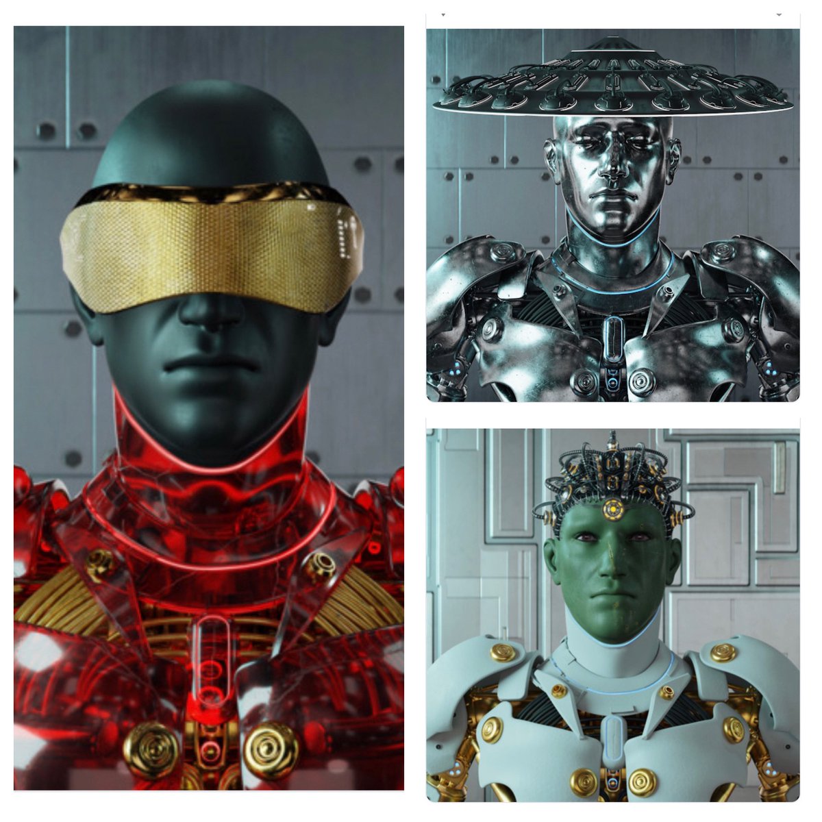 @CybonixNFT Well take at look at my handsome fellas! They are a party pack of Cybonix and they are here to bring the fun or blow you up if they don’t like you 😂. @maximus_cryptus <a href="/Jscott300mag/">Bearman300</a>