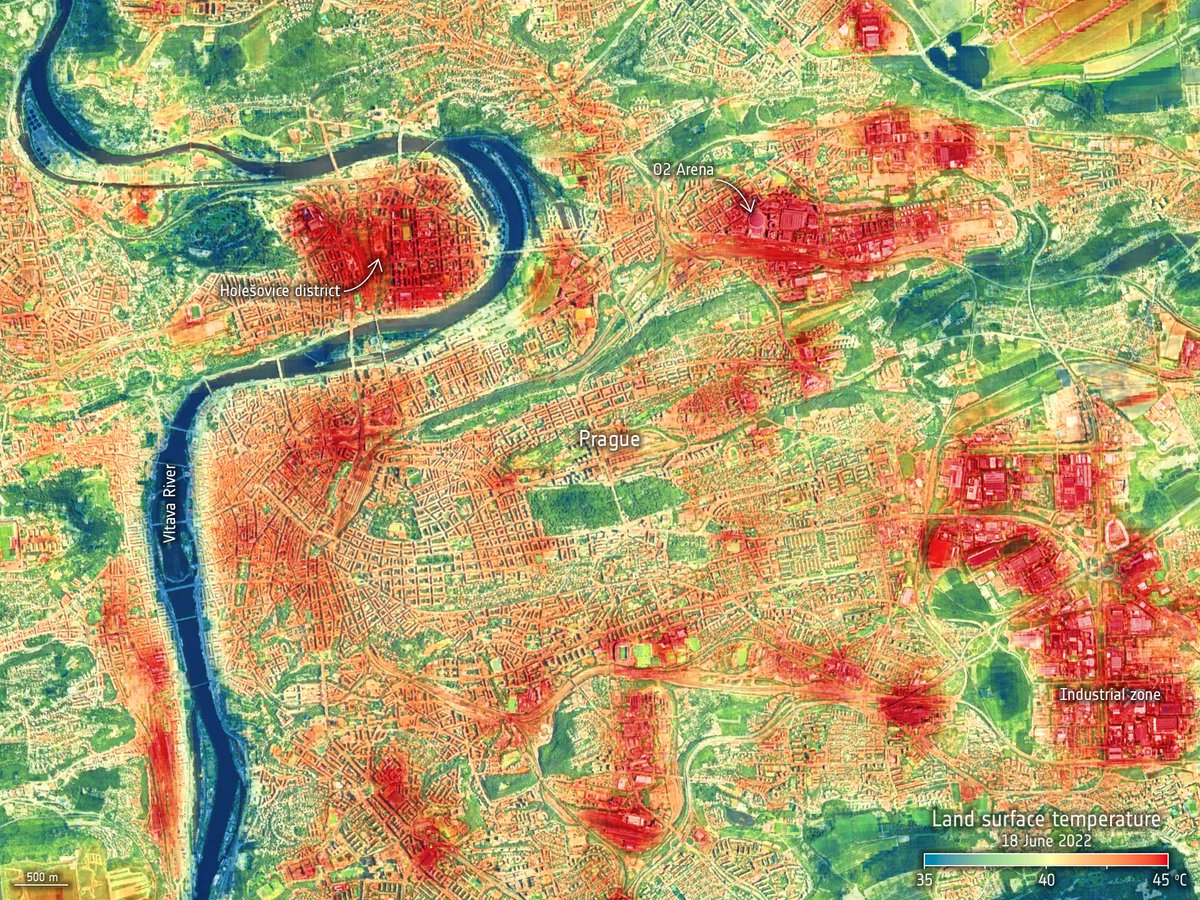 ESA Earth Observation (@esa_eo) on Twitter photo June's heatwave 🌡️in cities around Europe as seen by <a href="/NASAJPL/">NASA JPL</a> ECOSTRESS instrument aboard the <a href="/Space_Station/">International Space Station</a>.
<a href="/esa/">European Space Agency</a> is currently using ECOSTRESS to simulate the data that will eventually be returned by the <a href="/CopernicusEU/">Copernicus EU</a> Sentinel Expansion Mission LSTM:
esa.int/Applications/O… June's heatwave 🌡️in cities around Europe as seen by <a href="/NASAJPL/">NASA JPL</a> ECOSTRESS instrument aboard the <a href="/Space_Station/">International Space Station</a>.
<a href="/esa/">European Space Agency</a> is currently using ECOSTRESS to simulate the data that will eventually be returned by the <a href="/CopernicusEU/">Copernicus EU</a> Sentinel Expansion Mission LSTM:
esa.int/Applications/O…
