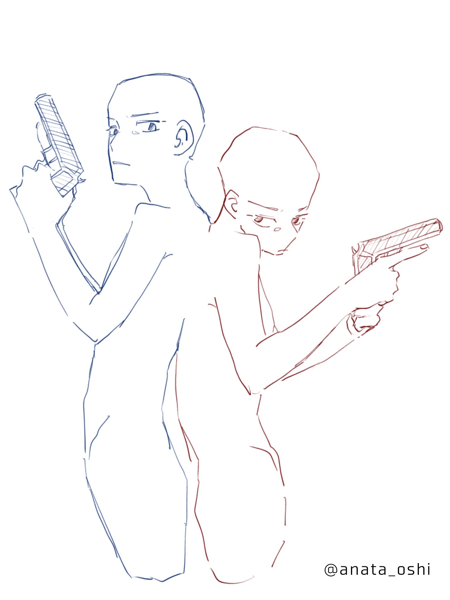 あなたの推しで描いてくれ トレス素材 Anata Oshi Twitter