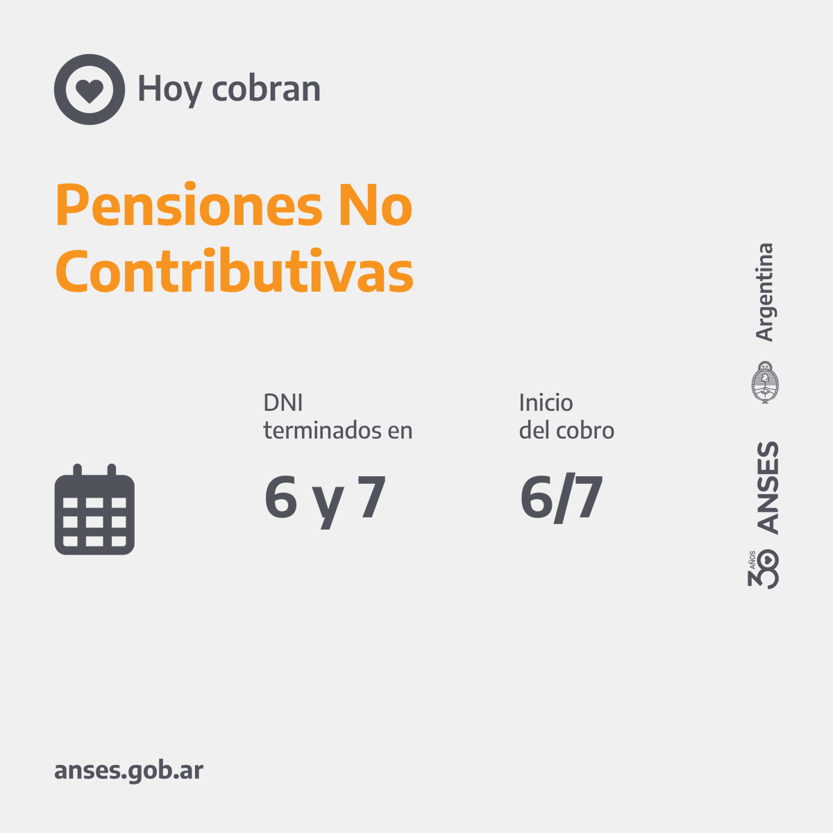 🗓️ Calendarios de pago del 6 de julio
