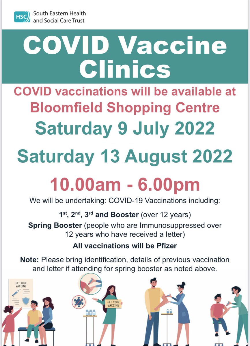 📣 The covid vaccination clinic is open this Saturday in Unit 18 (formerly Carphone Warehouse).