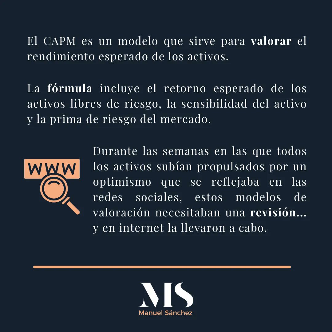 MSAcademyHub's tweet image. ➡️ ¿Sabes qué es el CAPM y por qué ha dado que hablar últimamente en Internet? 🤔

🖱📱 En MS Redes te lo explicamos: lnkd.in/etSu_yr5

#CAPM #Economía #MSAcademy #MSRedes