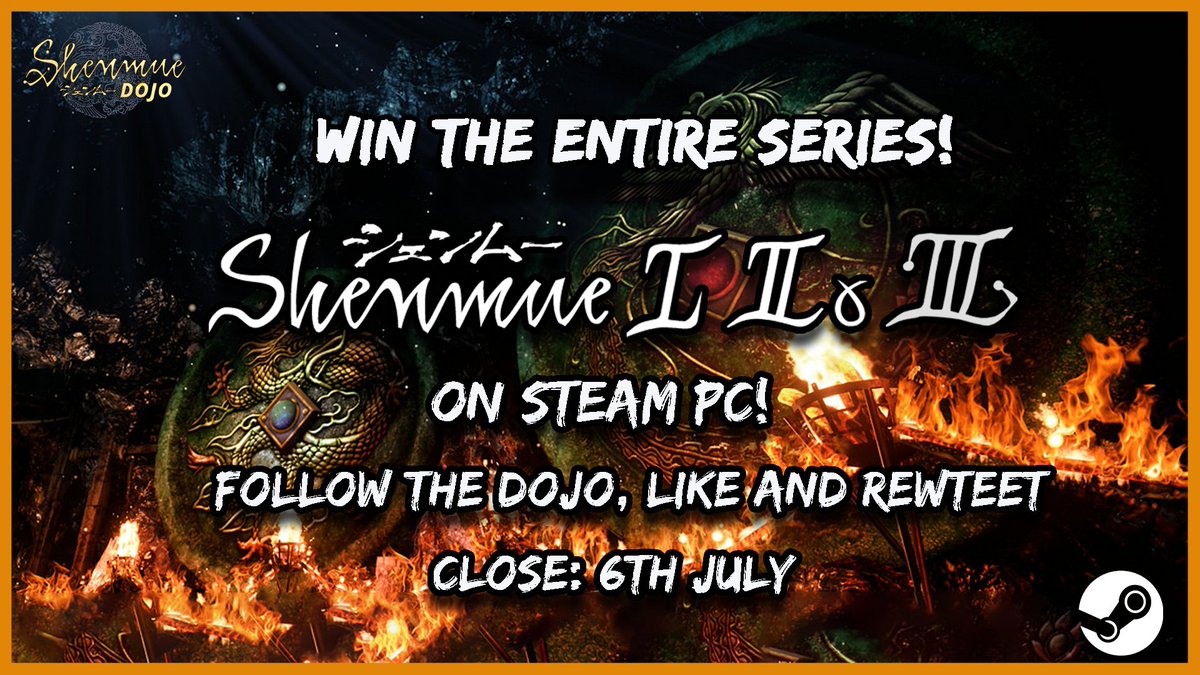 Shenmue_Dojo's tweet image. 2nd COMPETITION! 

New to the community?

Fancy trying the Shenmue Game Series?

We have Shenmue 1-3 to giveaway on @Steam PC!

To win, simply ✅ Like and 🔄 Retweet this post!

👉 Winner announced Weds July 6th

#LetsGetShenmue4
#ShenmueTheAnimation
#ShenmueAnime