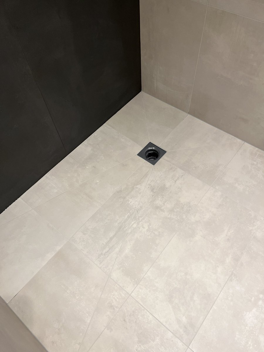 Final room of 3 wet rooms and main bathroom complete……. <a href="/tilemasteradhes/">Tilemaster Adhesives</a> <a href="/KerakollUK/">Kerakoll UK</a>