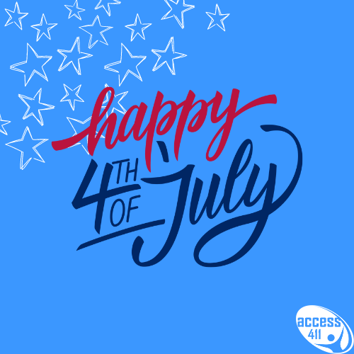 Access411's tweet photo. Happy 4th of July! We hope you're having a good holiday, remember to stay safe! From, Access411 Team. 🎇 https://t.co/pUMcEAZ2Ud