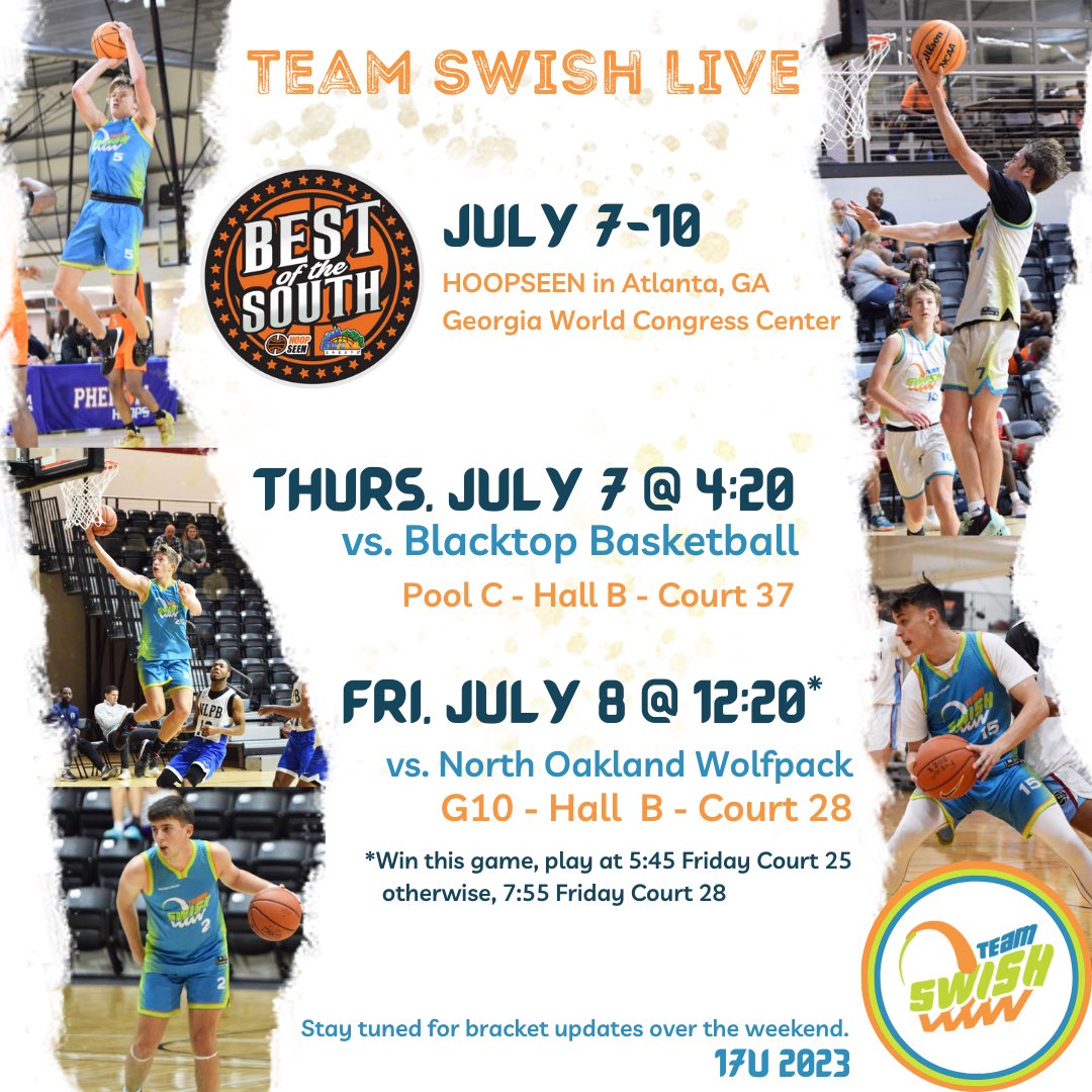 WE ARE READY!!  Coaches can catch Team Swish players this weekend at the <a href="/hoopseen/">HoopSeen</a> Best of the South tournament in Atlanta!