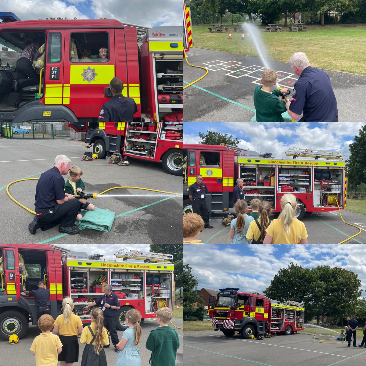We have had a fantastic visit from <a href="/WoodhallSpaFire/">Woodhall Spa Fire Station</a> today as part of our PSHE topic of People Who Help Us with <a href="/mapleclass2/">mapleclass</a> 🔥 🚒 💦 #peoplewhohelpus
