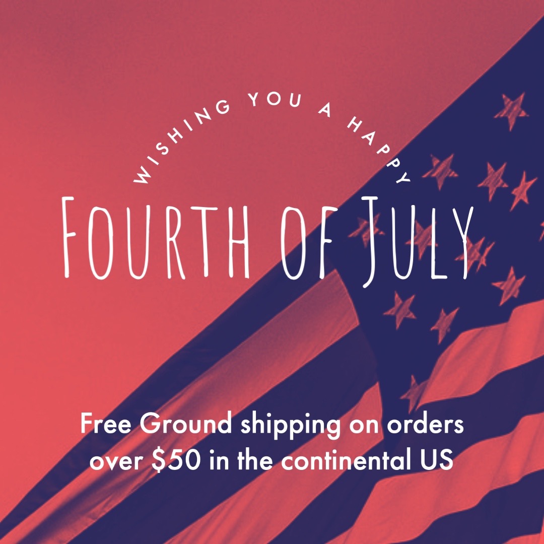 Grab some free Ground shipping on all your orders over $50.00 in the continental US today (LTL freight shipments do not qualify). 
Have a great 4th of July!
hisglassworks.com