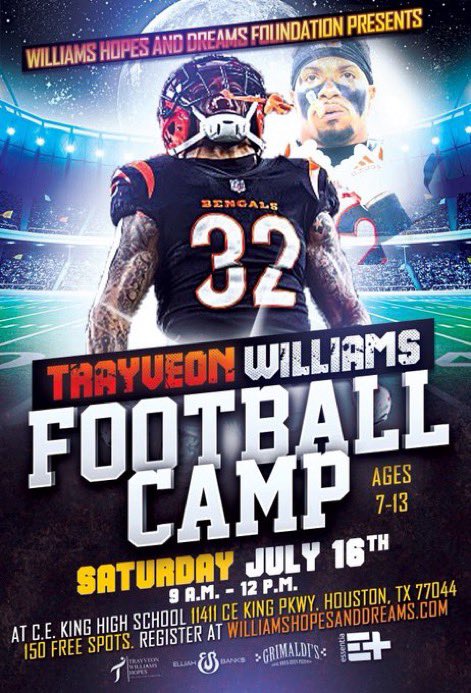July 16 , Athletes lock in , only 150 spots. Reserve your spot today !! <a href="/NFL/">NFL</a>