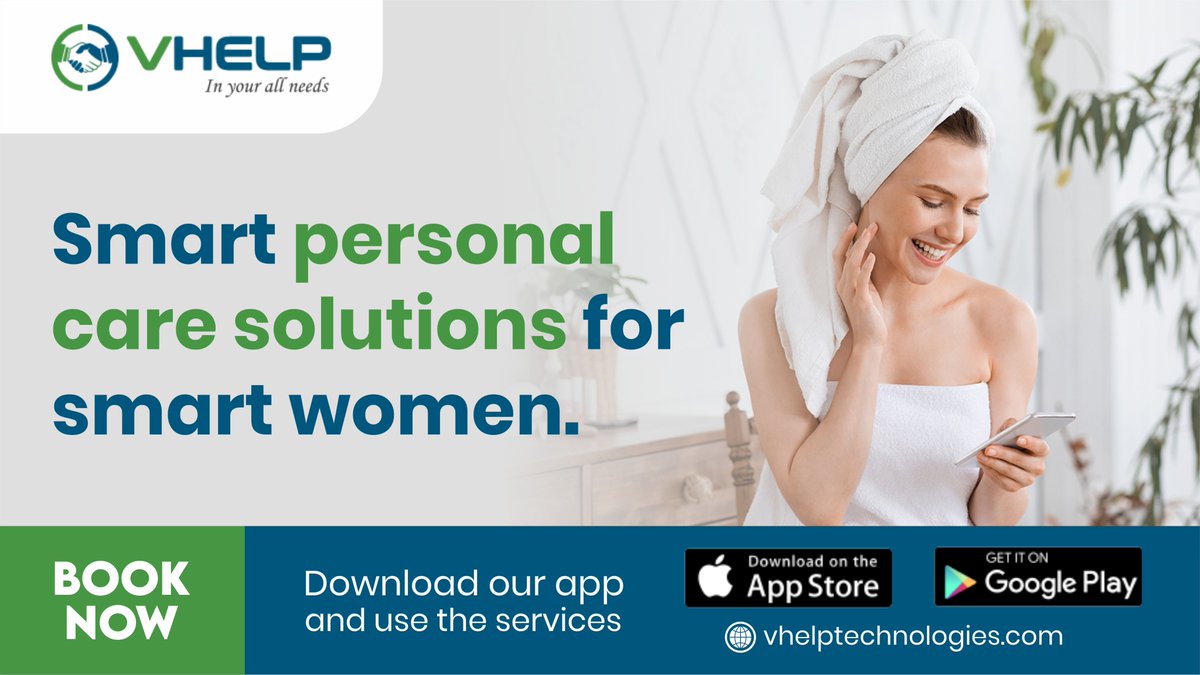 VHelpHomeServi1's tweet image. No there is no need to go to a salon, Just download the #VhelpApp and book experienced, well-trained, and verified #PersonalCare service providers at home.
bit.ly/3LCKLYH

 #Salon #Salonforwomen  
#Downloadapp #dubai #UAE