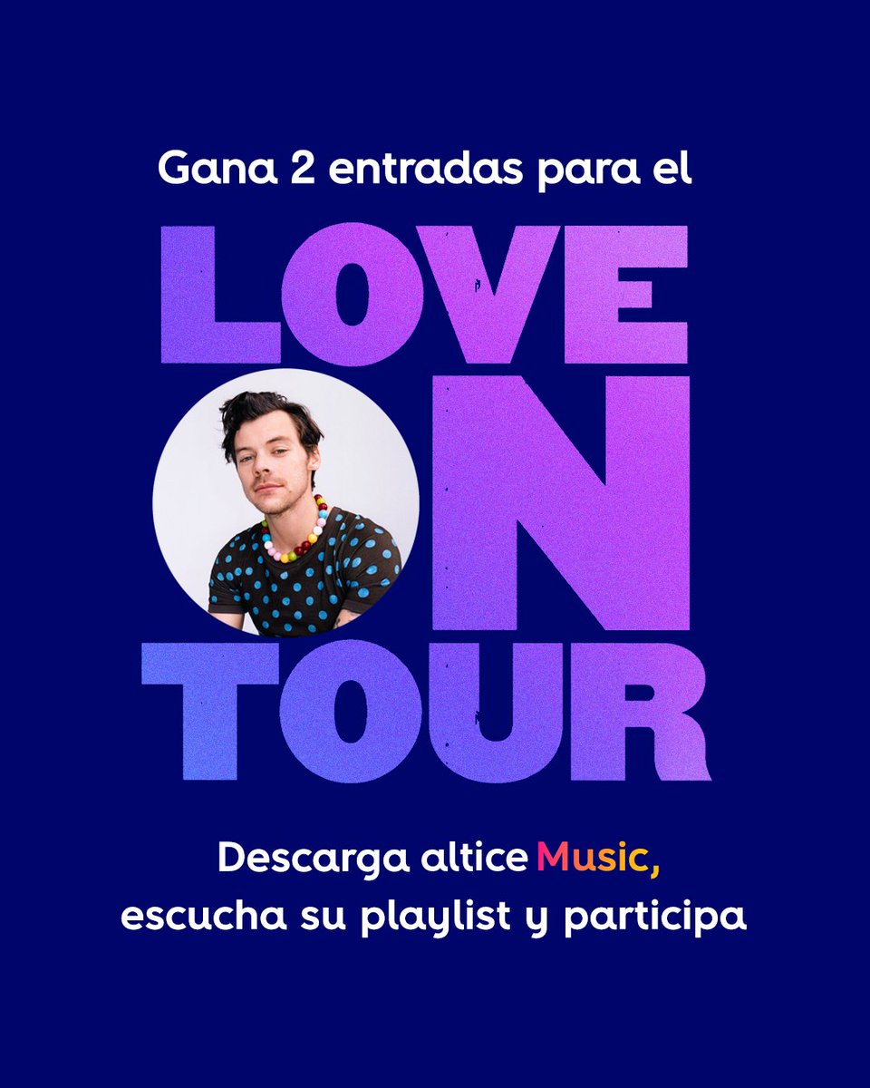 altice_do's tweet photo. 📣 Descarga la app #alticeMusic en tu móvil, escucha su playlist y participar para disfrutar junto con un acompañante de #LoveOnTour en el Madison Square Garden en la ciudad de Nueva York, ¡con todo incluido!

Registrado por Pro-Consumidor bajo el Núm. CRS-0335/2022. https://t.co/7e2OzBf7OC
