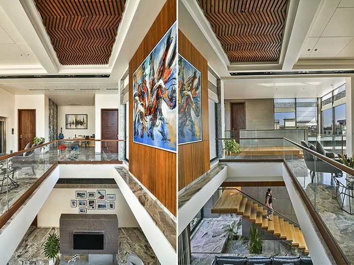 IndiaArtnDesign's tweet image. A staggered play of volumes finds expression right from the facade in this home by #42MMArchitecture, alluding to a layered approach to modernity that unfolds inside. bit.ly/42MMArch-IAnD