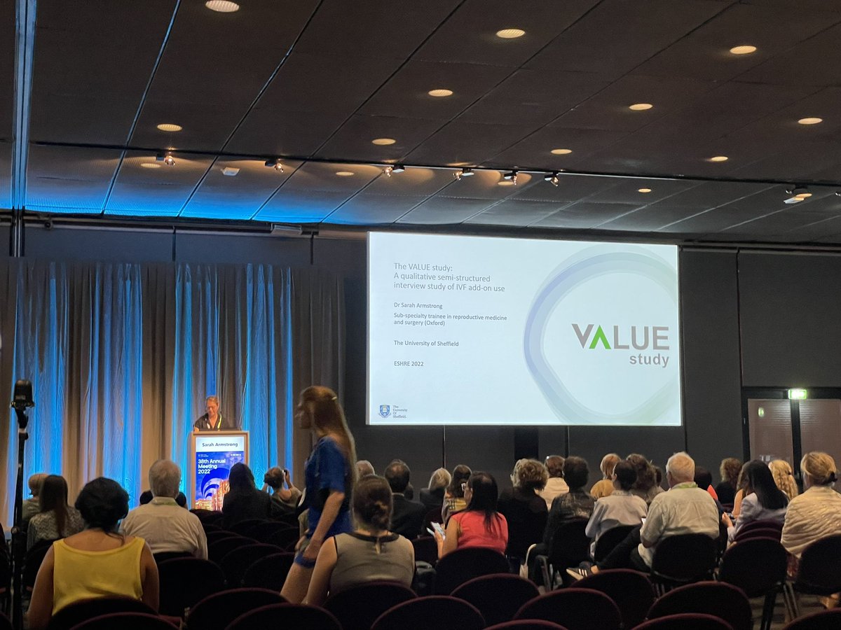 DrPeate's tweet image. The interesting findings of the #VALUESstudy presented here at #ESHRE2022 by the fabulous @ArmstrongSarahC - answering the q about what drives #AddOn use in #IVF - proud to be involved in this work